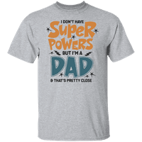 Графичка Америка Ден на таткото Смешна супер сила кошула за маица за мажи
