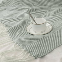 Декоративно фрлање ќебе со раб за софа во кревет, 51 67