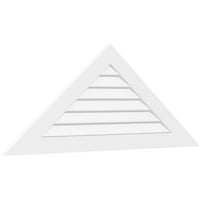 46 W 17-1 4 H Триаголник Површински монтирање PVC Gable Vent Pitch: Нефункционален, W 3-1 2 W 1 P Стандардна рамка