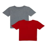 Garanimals Toddler Boy Solid маици, 2-пакувања, големини месеци-5T