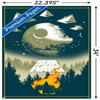 Војна на ѕвездите: Враќање На Џедајот-Погребен Ѕид Постер со Притискање, 22.375 34