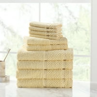 Главни пешкири за бања сет со надградена мекост и издржливост, мека жолта боја