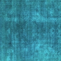Ахгли Компанија Затворен Правоаголник Ориентални Тиркизно Сини Индустриски Површина Килими, 8' 12'