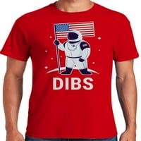 Графичка Америка смешни дибс 4-ти јули Ден на независност Машка маица