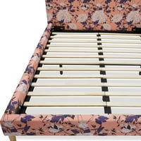 Дру Баримор Цвет дома Гроздобер цветна тапацирана платформа за кревет, Калифорнија крал