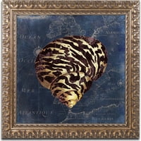 Трговска марка ликовна уметност поморски блуз vi платно уметност по пекара во боја, златна украсна рамка