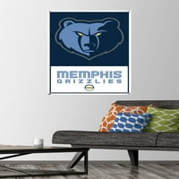 Мемфис Гризлис-Лого Ѕид Постер со Pushpins, 22.375 34