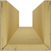 Екена Милхаурд 8 W 6 H 10'l 3-страничен песок од мијалник Ендуратан ФАУ Дрво тавански зрак, премиум махагони