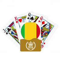 Мали Африка Националниот Амблем Кралската Флеш Покер Игра Картичка Игра
