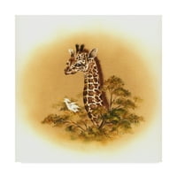 Заштитен знак Ликовна Уметност Жирафа Бебе Платнена Уметност Од Пеги Харис