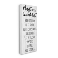 Интри за таблети, знак на список за Божиќни корпи за зимски празници за платно, дизајн на wallидни уметности од Дафне Полсели,