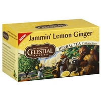 Небесни зачини jammin 'лимон ѓумбир чајни торби со чај, 1. мл