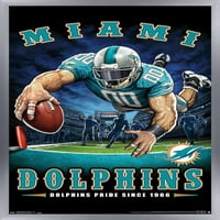 Мајами делфини - постер за wallидови на крајната зона, 14.725 22.375
