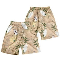 Кингке Мажи Летна Мода Секојдневен Хавајски Стил Печатени Цветни Панталони За Плажа Шорцеви