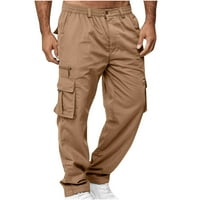 Mafytytpr Топла Продажба Денес Менс Панталони Клиренс Мажи Солидна Повик Повеќе Џебови Отворено Директно Тип Фитнес Панталони