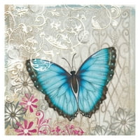 Мармонт Хил Светло Сина Пеперутка Сликарство Печатење На Завиткани Платно