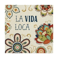 Трговска марка ликовна уметност 'la vida loca ii' Canvas Art by Veronique charron