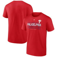 Машка фанатици брендирана црвена Филаделфија Филис се приклучи на маицата на силите